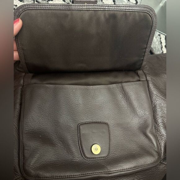 Coach Campbell Izzy Brown Leather satchel Bag - Picture 8 of 12